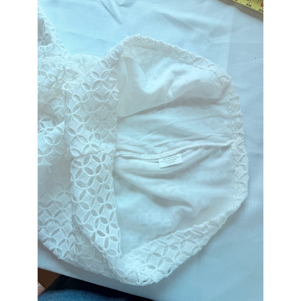 Saints + Secrets White Lace Mini Dress Size S Small NWT Selfie Leslie Open Back - Picture 11 of 13